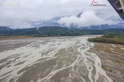 The Tsirku River before joins the Klehini River.