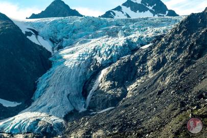 Twentyseven Mile Glacier up at Thompson Pass, Valdez. July, 2014.