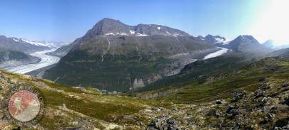 Abercrombie Mountain with Valdez Glacier on its left and Glacier G213981E61263N on its right.