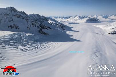 Looking down Wernicke Glacier.