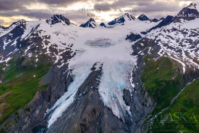 Looking up Worthington Glacier, July 17, 2018