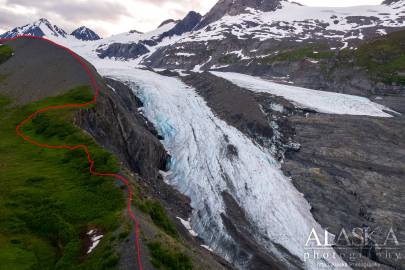 The most strenuous part of the Worthington Glacier Ridge Trail.