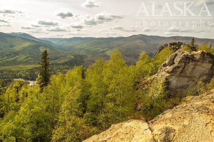 The end of the trail on top of the ridge.