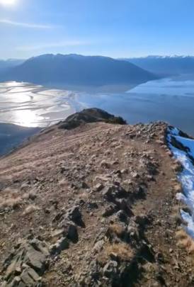 Looking south down Bird Ridge. Photo by Matthew Nelson.