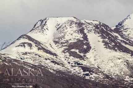 Flattop thawing out as seen from Anchorage in early April.