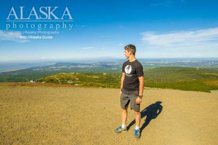 There is still a good view from the bald knoll on the way up Flattop.