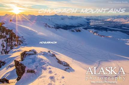 Looking out at Valdez, and Port Valdez from Hogsback. Lowe River flowing in to Port Valdez from the left, Valdez Glacier Stream from the right.