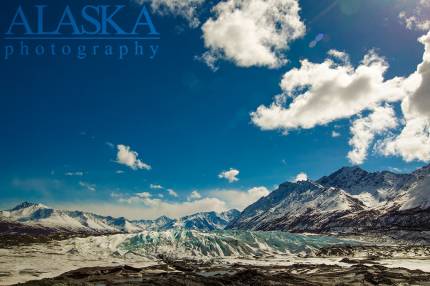 Looking at the Matanuska Glacier from the parking lot (not always accessible to light cars in the break-up wet season.)