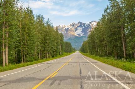 Looking at Mount Billy Mitchell from the Richardson Highway.