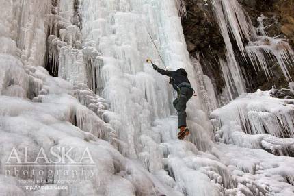 Valdez resident Ryan Sims climbing POS/