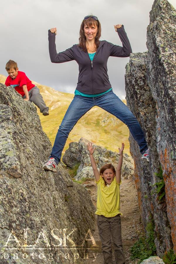 There are some fun rock features which the trail travels through along the west end of the ridge.