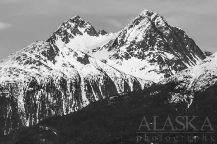 Looking at Twin Dewey Peaks from the SE.