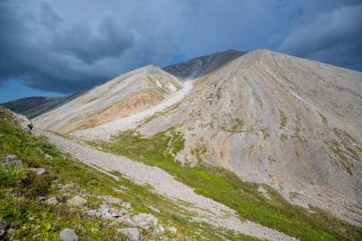 Looking back at the pass.